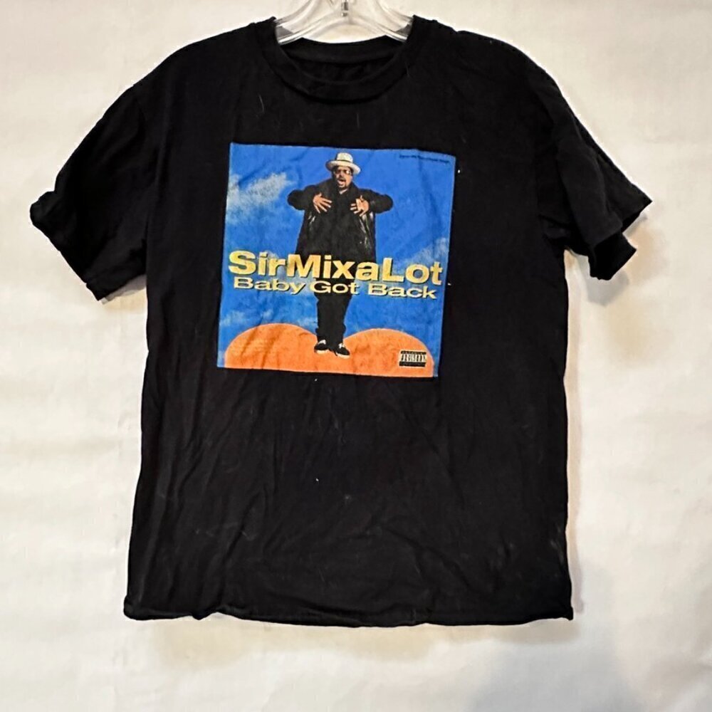 sir mix a lot shirt size medium Tee T-Shirt cotton Black - Picture 3 of 6